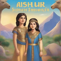 A fantasy book cover titled 'Ashur and Anahit' with a subheading 'Assyrian and Armenian Friendship'