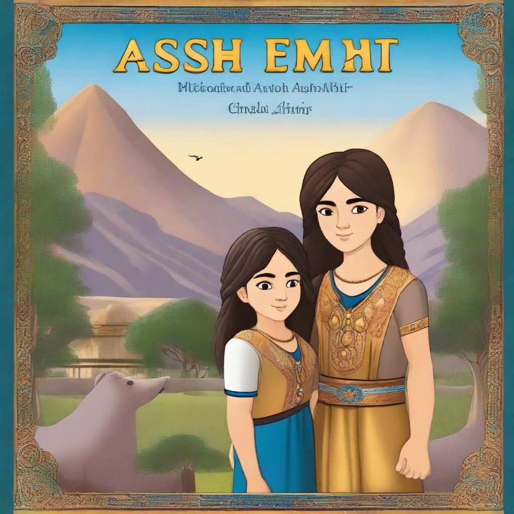 A fantasy book cover titled 'Ashur and Anahit' with a subheading 'Assyrian and Armenian Friendship'