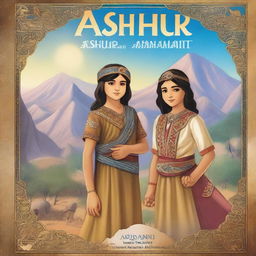 A fantasy book cover titled 'Ashur and Anahit' with a subheading 'Assyrian and Armenian Friendship'