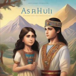 A fantasy book cover titled 'Ashur and Anahit' with a subheading 'Assyrian and Armenian Friendship'