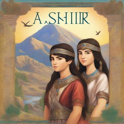 A fantasy book cover titled 'Ashur and Anahit' with a subheading 'Assyrian and Armenian Friendship'