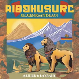 A fantasy book cover titled 'Ashur and Anahit' with a subheading 'Assyrian and Armenian Friendship'