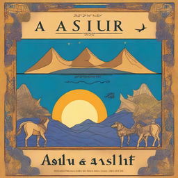 A fantasy book cover titled 'Ashur and Anahit' with a subheading 'Assyrian and Armenian Friendship'