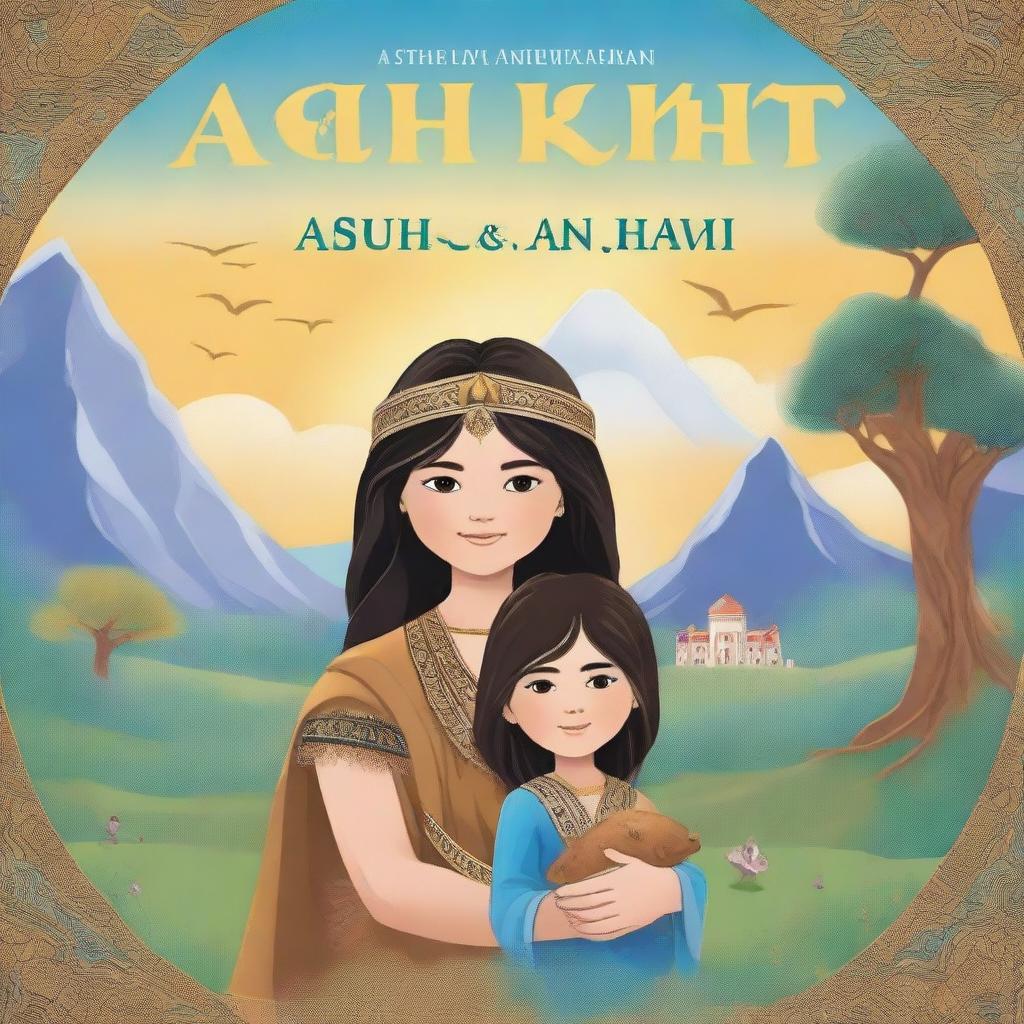 A fantasy book cover titled 'Ashur and Anahit' with a subheading 'Assyrian and Armenian Friendship'