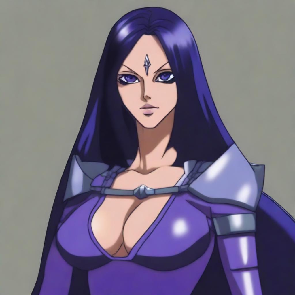 Create a detailed portrait of Nico Robin as a drow berserk warrior