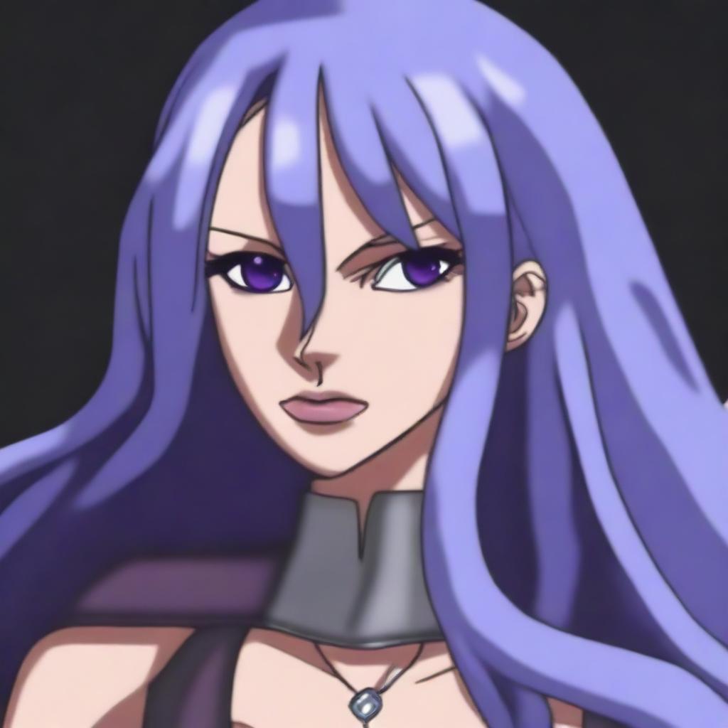 Create a detailed portrait of Nico Robin as a drow berserk warrior