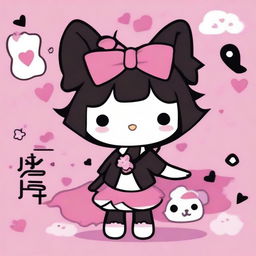 Create images featuring the character Kuromi from the Sanrio universe