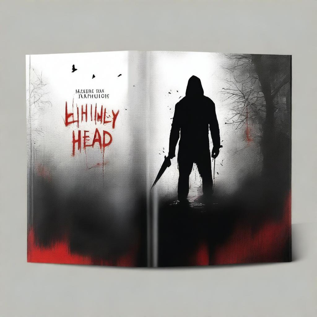 A terrifying and nightmarish book cover depicting extreme and violent horror