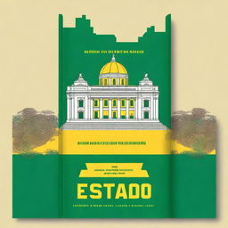 Create a book cover for 'Memória Política do Estado do Espírito Santo' by Gilber Rubim Rangel