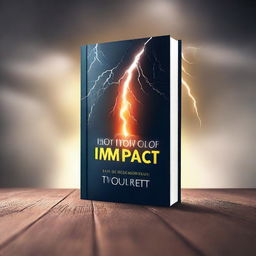 Create a simple book cover for a book titled 'Moment of Impact'