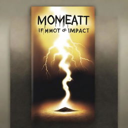 Create a simple young adult book cover for a book titled 'Moment of Impact'