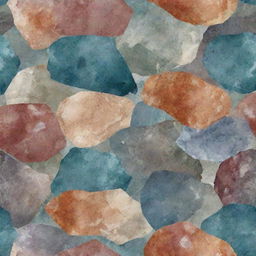 A fabric design inspired by the various textures and colors of mineral stones.