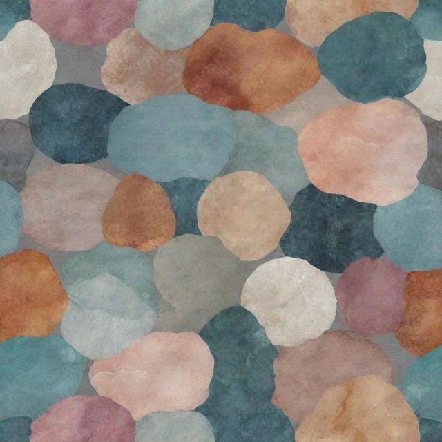 A fabric design inspired by the various textures and colors of mineral stones.