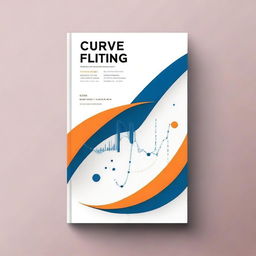 Design a book cover for a book titled 'Curve Fitting'