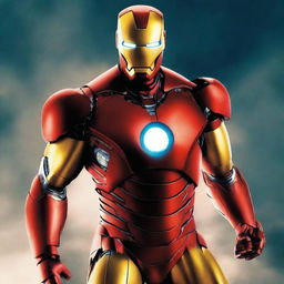 Create a movie poster featuring Iron Man