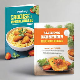 Design a book cover for a cookbook titled 'Mediterranean Air Fryer Cookbook for Diabetics'