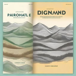 Create a book cover for a title called 'Dictionary OF PHYSICAL GEOGRAPHIC TERMS'