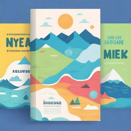 Create a captivating book cover featuring a geographic theme