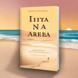 Create a book cover with the title 'Pintar na Areia' at the top