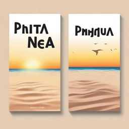 Create a book cover with the title 'Pintar na Areia' at the top