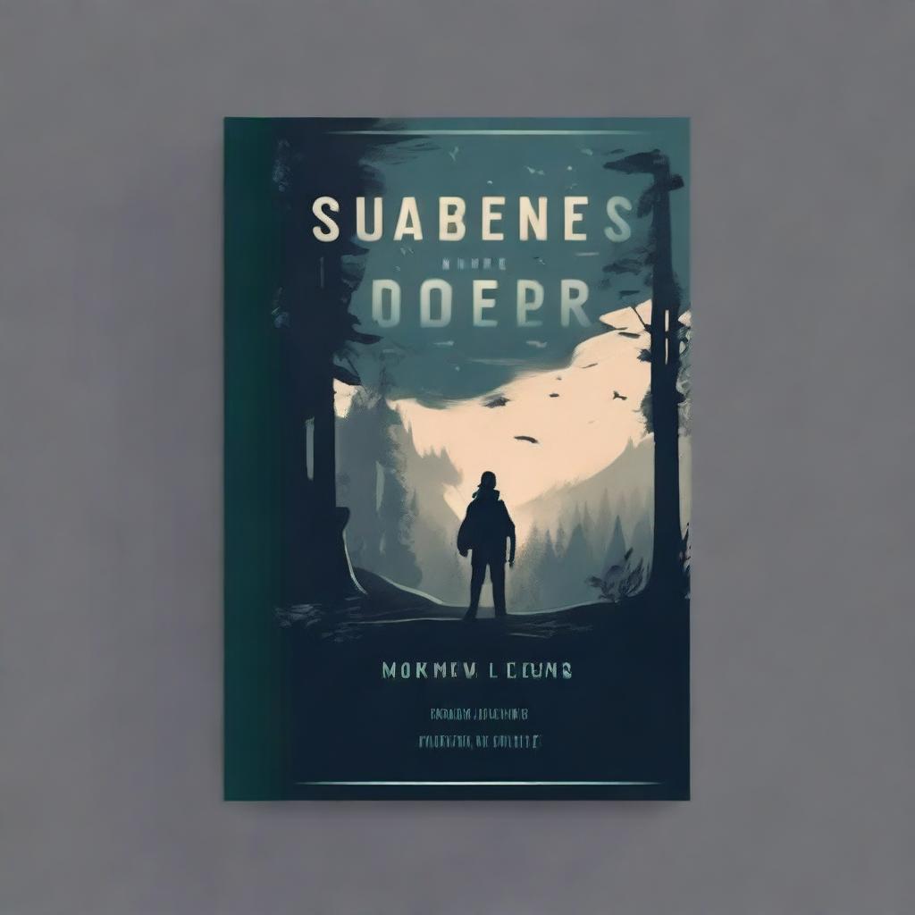 Create a book cover design featuring an intriguing and mysterious atmosphere