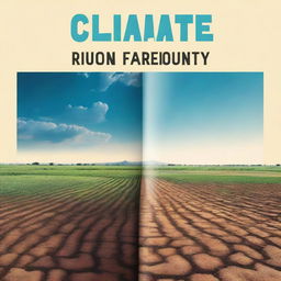 A book cover illustrating the impact of climate change on global food security