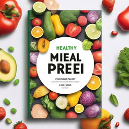 Design an e-book cover for 'Healthy Meal Prep: Quick and Easy Recipes for Busy Lives' authored by Samuel Teye