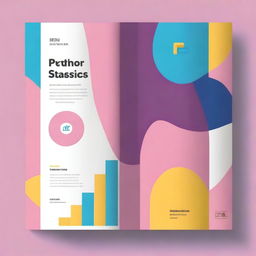 A textbook cover design for a business statistics course using Python