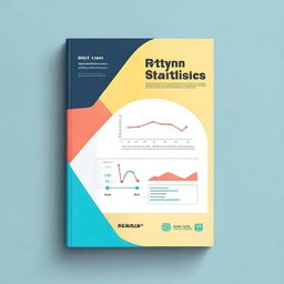 A textbook cover design for a business statistics course using Python