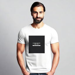 A simple and stylish t-shirt design, featuring a clean and modern look