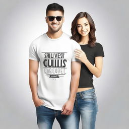 Create a stylish and modern t-shirt design that is versatile and suitable for everyday wear