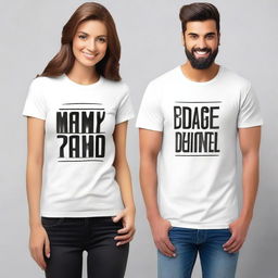 Create a stylish and modern t-shirt design that is versatile and suitable for everyday wear