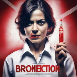 Create a movie poster titled 'BRONJECTION'