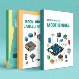 Create a book cover for a basic electronics book