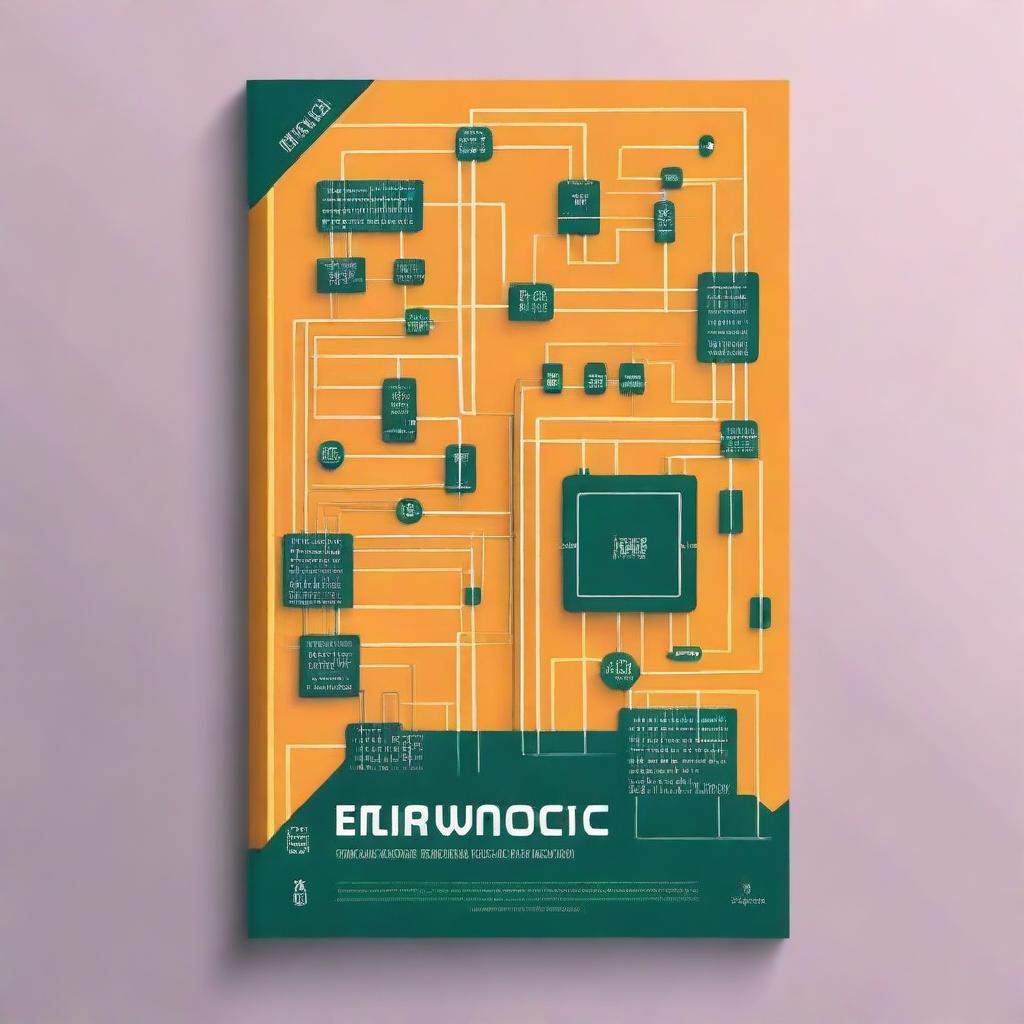 Create a book cover for a basic electronics book