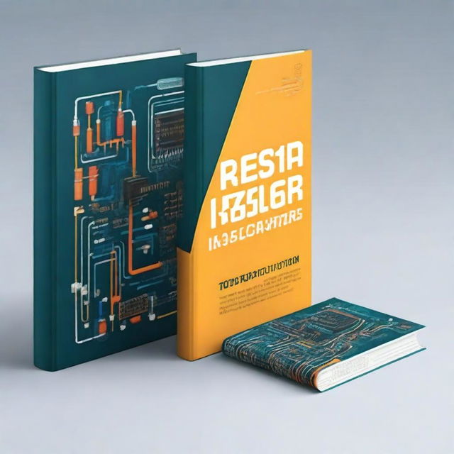 Create a book cover for a basic electronics book