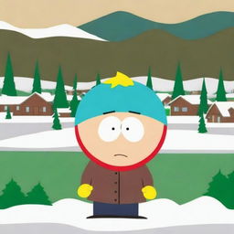 Create a South Park style girl character named Antony