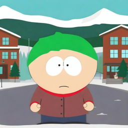 Create a South Park style girl character named Antony