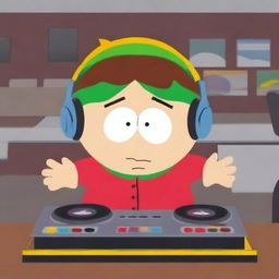 Create a South Park style character named DJ Sunny