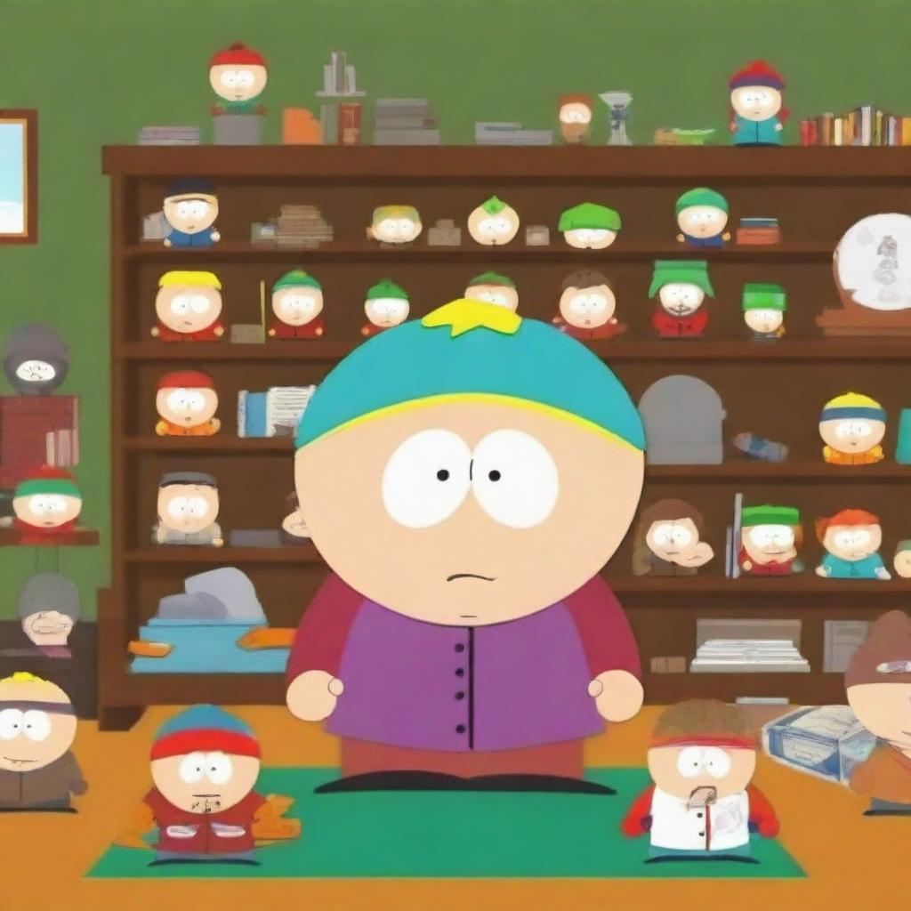 Create a South Park character named Andrew the Collector