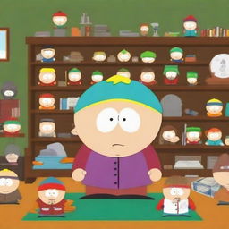 Create a South Park character named Andrew the Collector