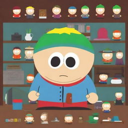 Create a South Park character named Andrew the Collector