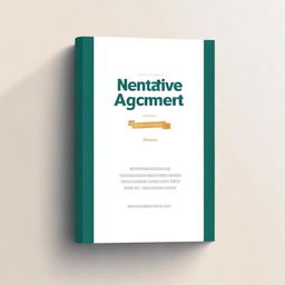 Create a book cover design featuring the title 'Tentative Agreement'