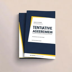 Create a book cover design featuring the title 'Tentative Agreement'