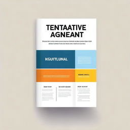 Design a book cover with the title 'Tentative Agreement'