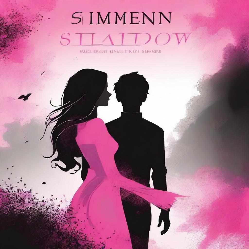 Create an elegant and captivating book cover for a teen fiction and young adult novel titled 'Shimmer & Shadow' by Amreen