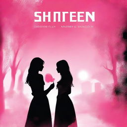 Create an elegant and captivating book cover for a teen fiction and young adult novel titled 'Shimmer & Shadow' by Amreen