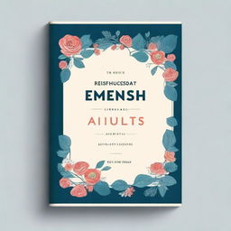 Create a classic book cover for 'Learn English for Adults'