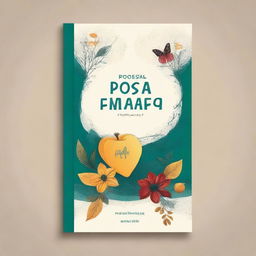 Create a book cover for a book titled 'Prosa e Poesia Gestão Escolar'