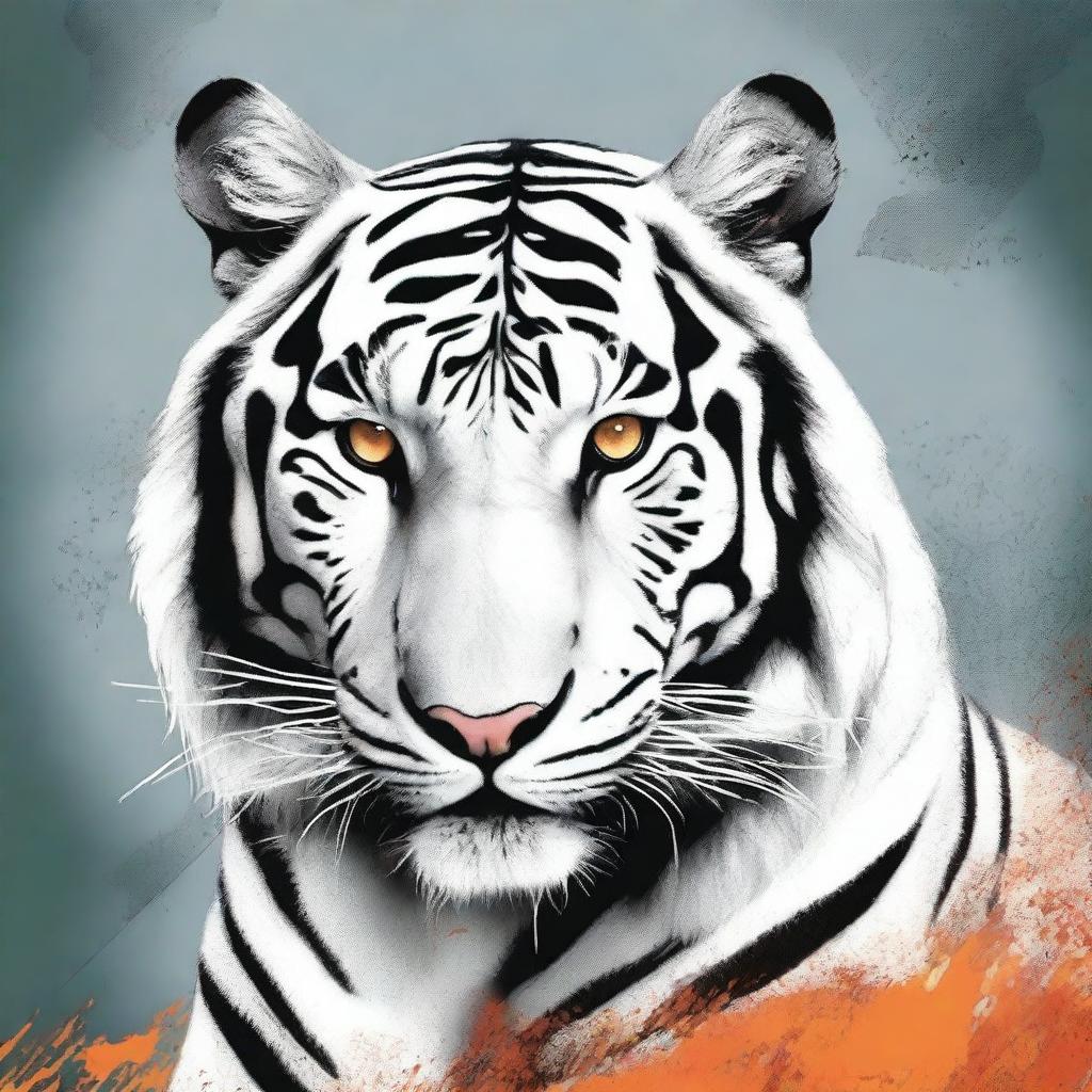 Create a book cover for a book titled 'Tiger's Quest'